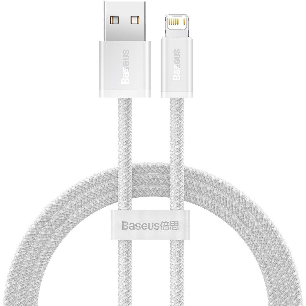 Kabel do ładowania i transmisji danych USB-A - Lightning Baseus Dynamic Series, 18W, 1m, biały CALD000402