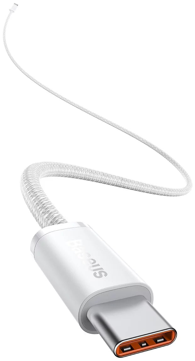 Kabel USB-C do ładowania i transmisji danych - USB-C Baseus Dynamic Series, 100W, 1m, biały CALD000202 