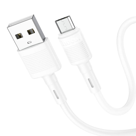 Kabel do danych i ładowania USB-A - microUSB HOCO X83 Victory, 18W, 1m, Biały