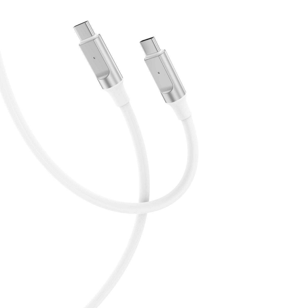 Kabel USB-C do ładowania i transmisji danych - USB-C XO Design NB-Q252B, 60 W, 1 m, biały 