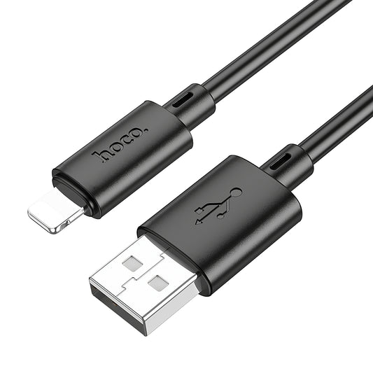 Kabel do ładowania i transmisji danych USB-A - Lightning HOCO X88, 18 W, 1 m, czarny 