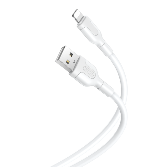 Kabel USB-A - Lightning do ładowania i transmisji danych XO Design NB212, 18 W, 1 m, biały 