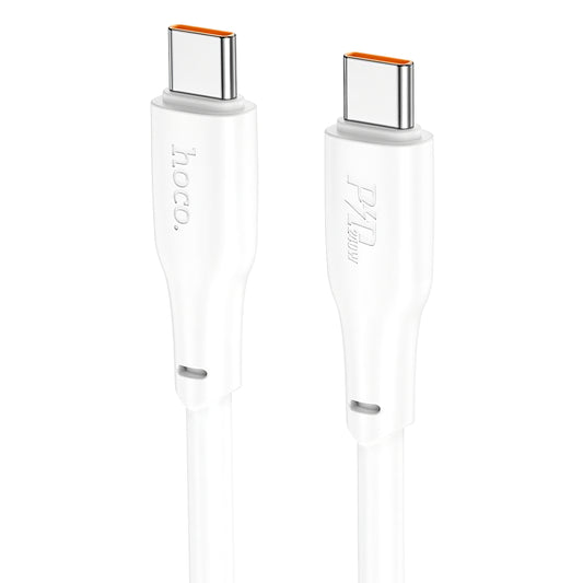 Kabel USB-C do ładowania i transmisji danych - USB-C HOCO X93 USB-C, 240W, 2m, biały 