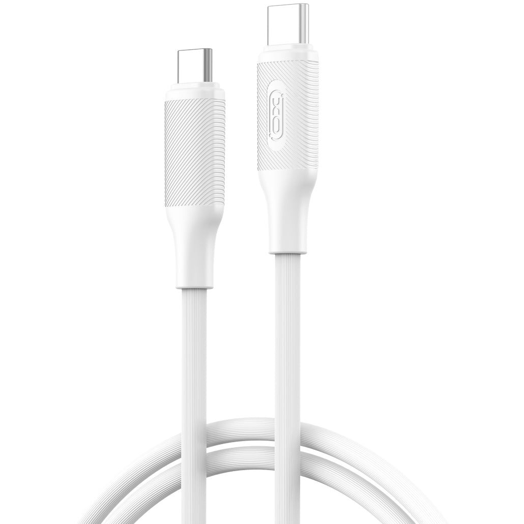 Kabel do danych i ładowania USB-C - USB-C XO Design NB-Q265B, 60W, 1m, Biały