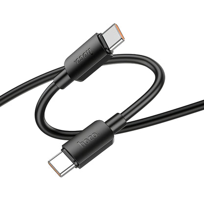 Kabel do danych i ładowania USB-C - USB-C HOCO X96, 100W, 1m, Czarny
