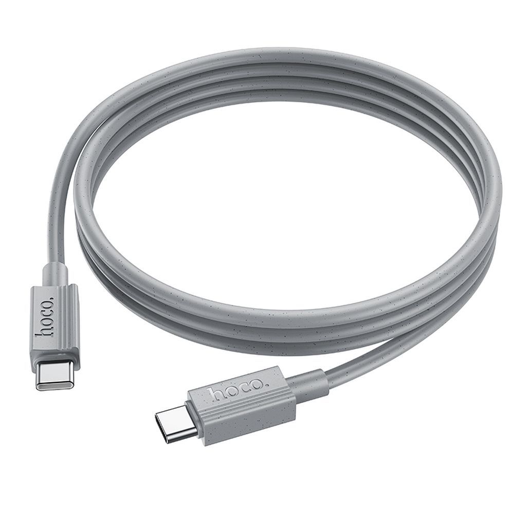 Kabel do danych i ładowania USB-C - USB-C HOCO X107, 60W, 1m, Szary