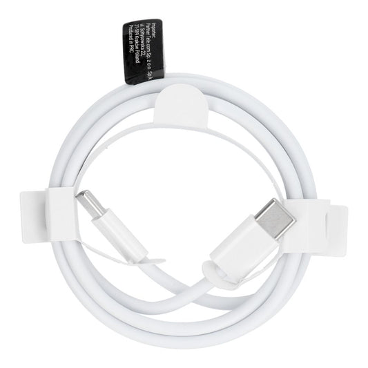 Kabel do przesyłu danych i ładowania USB-C - USB-C OEM HD26, 30W, 1m, biały