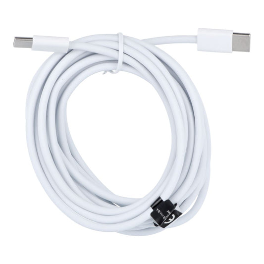 Kabel do przesyłu danych i ładowania USB-C - USB-C OEM HD26, 30W, 3m, biały