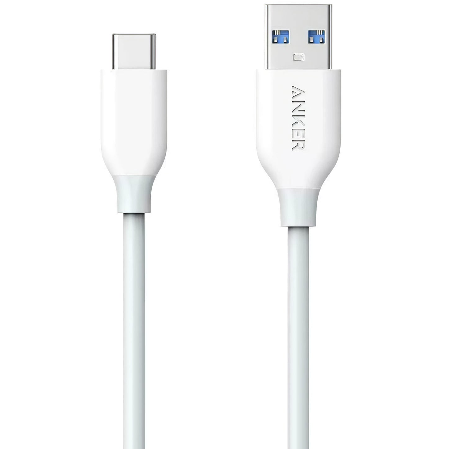 Kabel do ładowania i transmisji danych z USB-A na USB-C Anker PowerLine, 18 W, 0,9 m, biały A8163021 