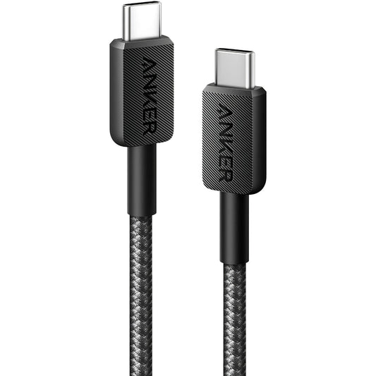 Kabel USB-C do ładowania i transmisji danych - USB-C Anker 322, 60 W, 0,9 m, czarny A81F5G11