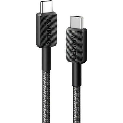 Kabel do danych i ładowania USB-C - USB-C Anker 322, 60W, 0,9m, Czarny A81F5G11