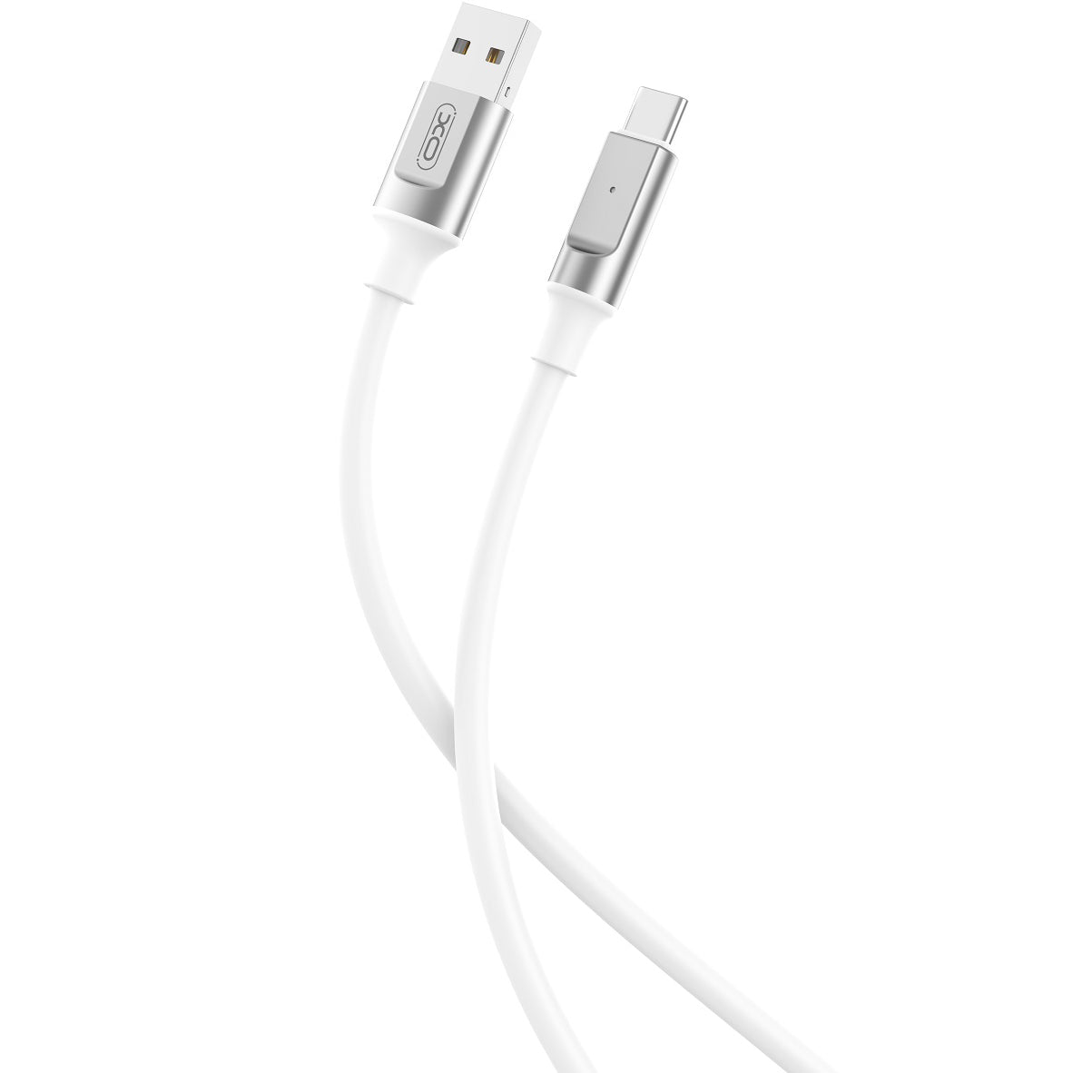 Kabel do danych i ładowania USB-A - USB-C XO Design NB251, 18W, 1m, Biały