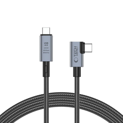 Kabel USB-C do ładowania i transmisji danych - USB-C Tech-Protect Ultraboost Max L, 240 W, 1,5 m, szary 