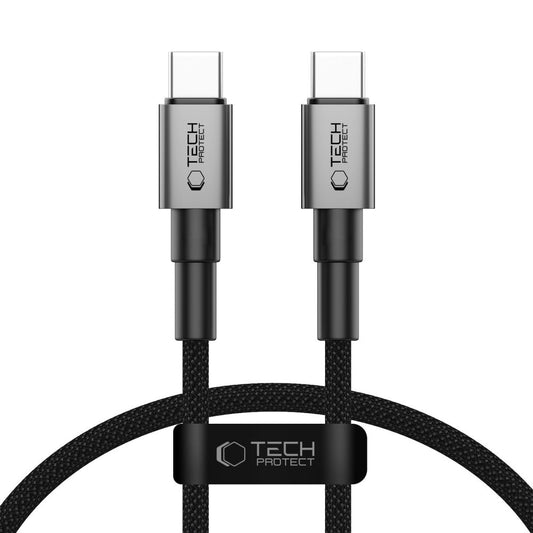 Kabel do danych i ładowania USB-C - USB-C Tech-Protect Ultraboost DNA, 60W, 0.5m, Szary