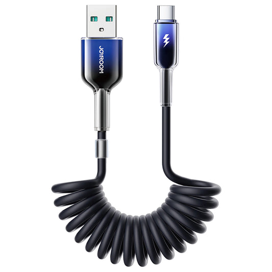 Kabel do danych i ładowania USB-A - USB-C Joyroom S-A43 Crystal, 60W, 1,5m, Czarny