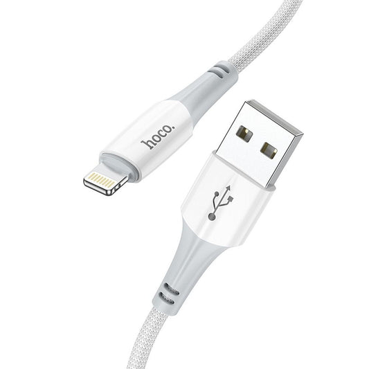 Kabel do danych i ładowania USB-A - Lightning HOCO X70, 18W, 1m, Biały