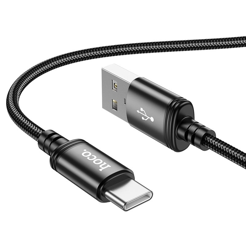 Kabel do danych i ładowania USB-A - USB-C HOCO X89, 18W, 1m, Czarny