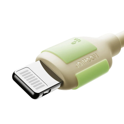 Kabel do danych i ładowania USB-A - Lightning Joyroom S-A53, 18W, 1.2m, Beżowy