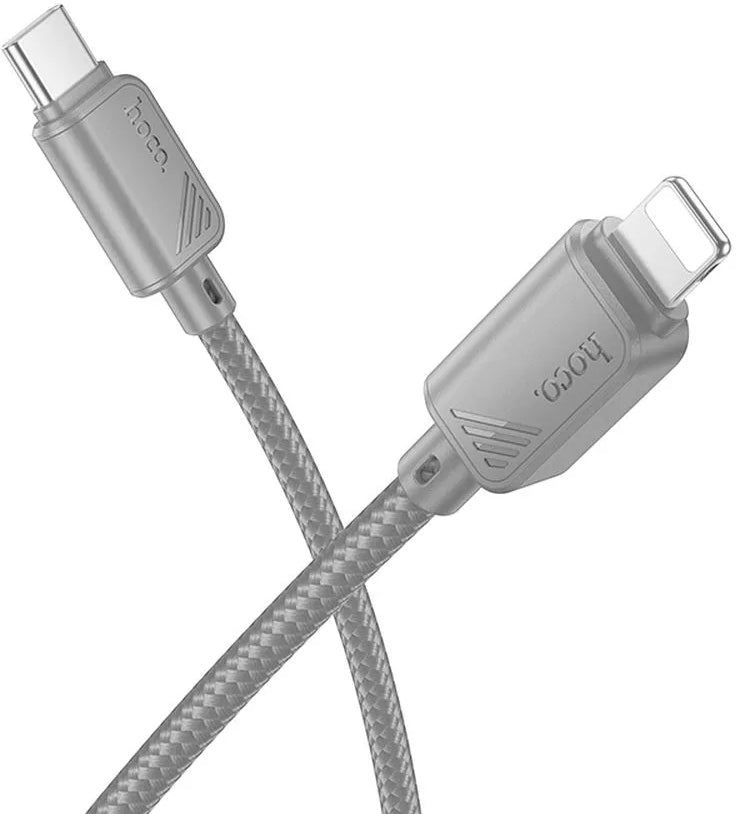 Kabel do danych i ładowania USB-C - Lightning HOCO X113, 27W, 1m, Szary