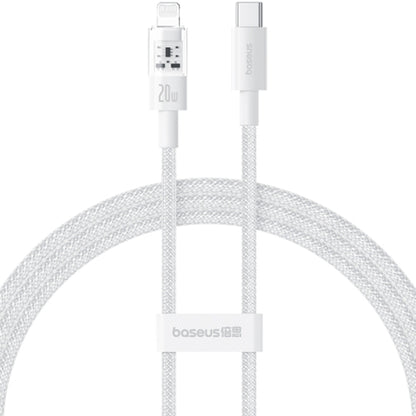 Kabel do danych i ładowania USB-C - Lightning Baseus Gem, 20W, 1m, Biały P10373001211-00