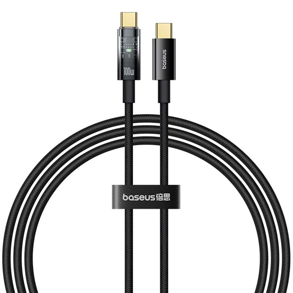 Kabel do danych i ładowania USB-C - USB-C Baseus Explorer, 100W, 1m, Czarny P10319703111-00