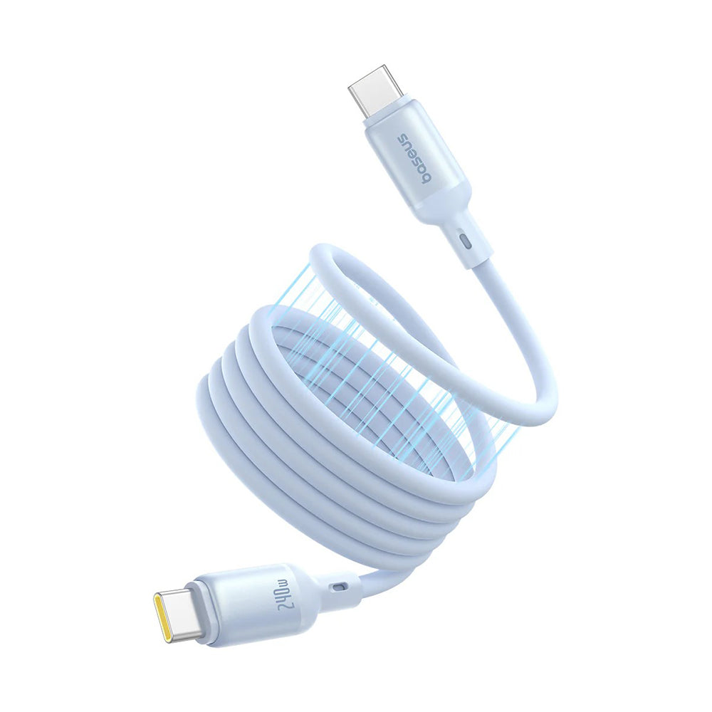 Kabel do danych i ładowania USB-C - USB-C Baseus PicoGo, 240W, 1m, Niebieski P10376800311-00