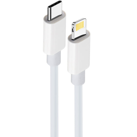 Kabel do danych i ładowania USB-C - Lightning MaXlife MXUC-05, 20W, 1m, Biały