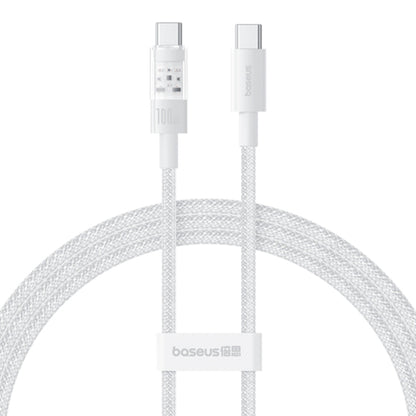 Kabel do danych i ładowania USB-C - USB-C Baseus Gem, 100W, 2m, Biały P10373000211-01