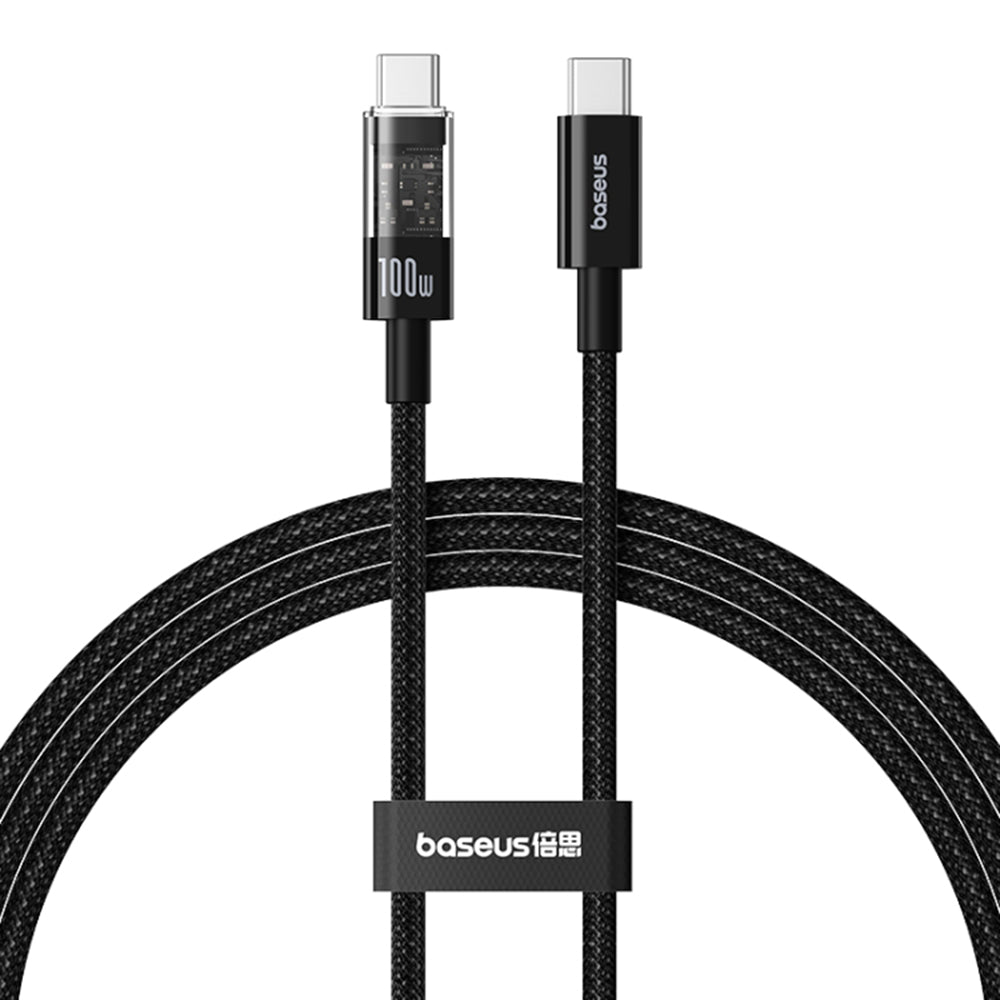 Kabel USB-C - USB-C Baseus Gem do danych i ładowania, 100W, 2m, Czarny P10373000111-01