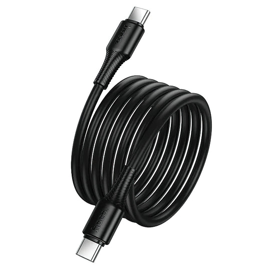 Kabel do danych i ładowania USB-C - USB-C HOCO X120, 60W, 1m, Czarny