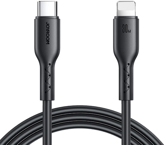 Kabel do danych i ładowania USB-C - Lightning Joyroom SA26-CL3, 30W, 1m, Czarny