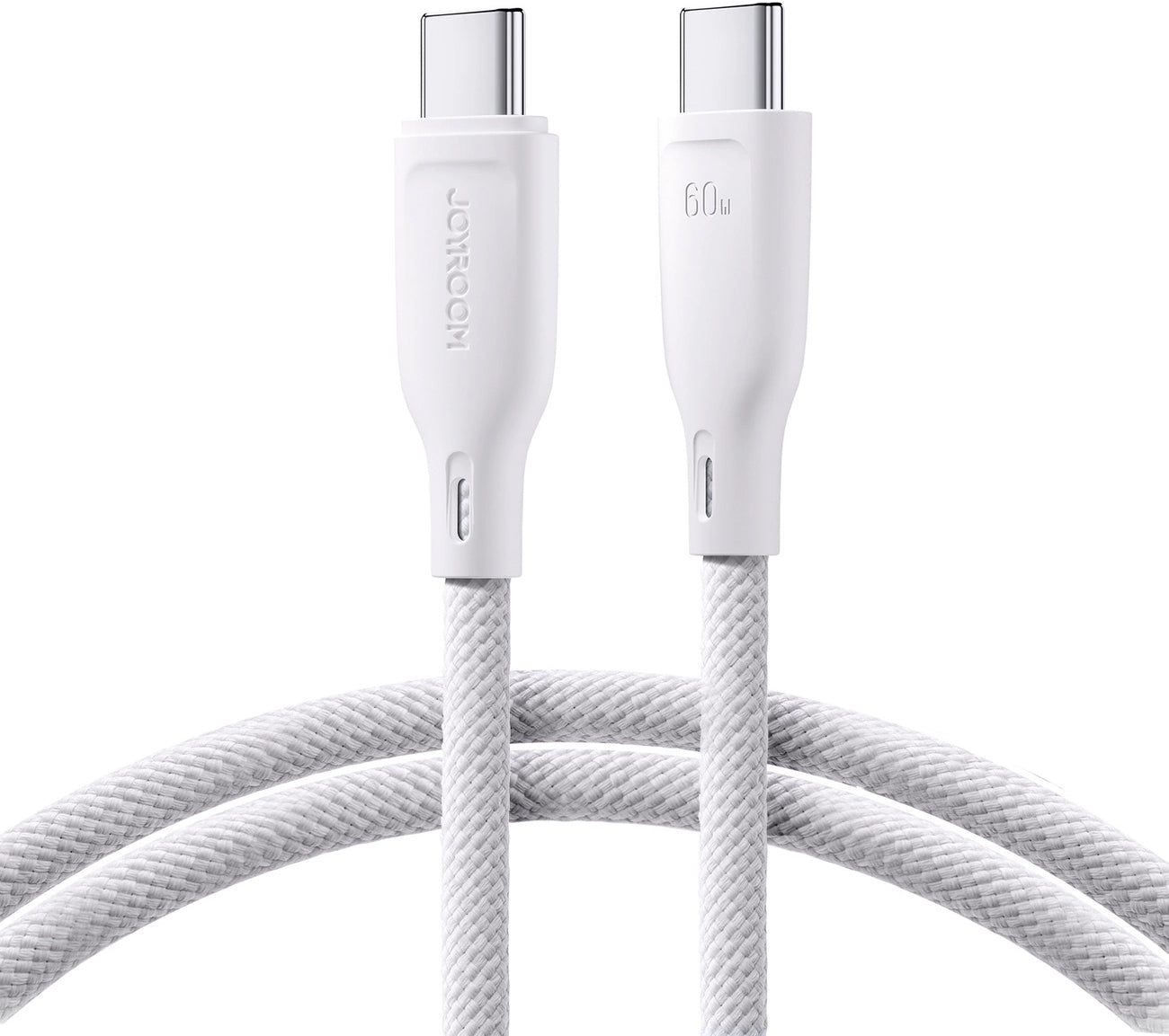 Kabel do danych i ładowania USB-C - USB-C Joyroom Multi-Color S-A34, 60W, 1m, Biały