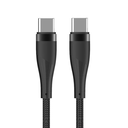 Kabel do danych i ładowania USB-C - USB-C MaXlife MXUC-08, 60W, 1m, Czarny