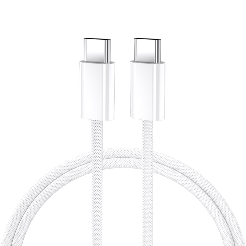 Kabel do danych i ładowania USB-C - USB-C BWOO BO-X284, 60W, 2m, Biały