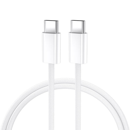 Kabel do danych i ładowania USB-C - USB-C BWOO BO-X284, 60W, 2m, Biały