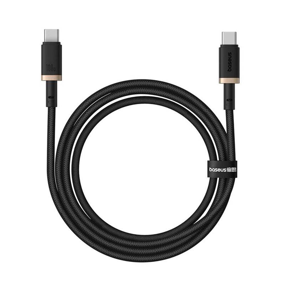 Kabel do danych i ładowania USB-C - USB-C Baseus Dura Series, 100W, 1m, Złoty P10377803U01-00