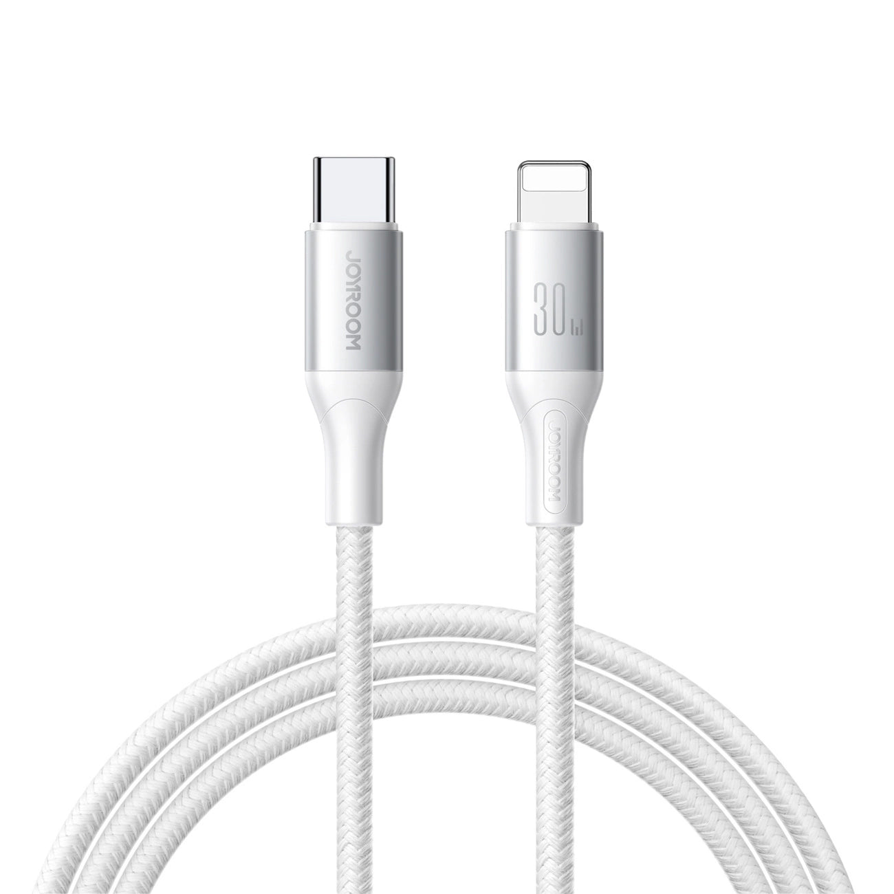 Kabel do danych i ładowania USB-C - Lightning Joyroom S-A28 Flash, 30W, 2m, Biały