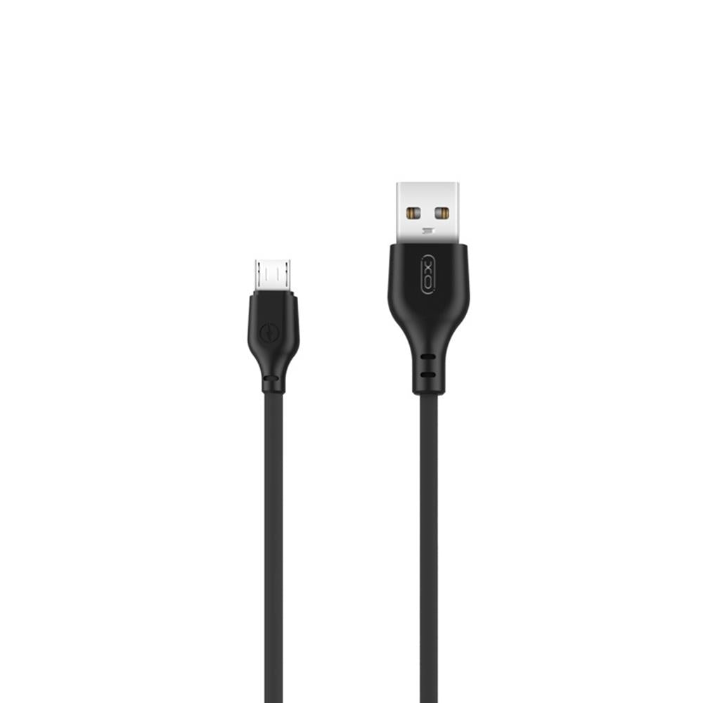 Kabel do danych i ładowania USB-A - microUSB XO Design NB103, 18W, 1m, Czarny