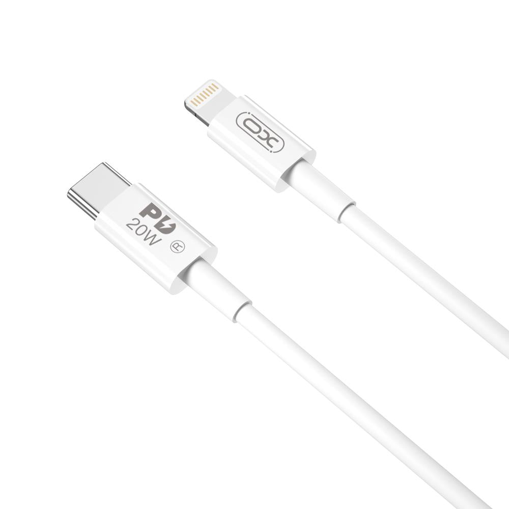 USB-C to Lightning Data and Charging Cable XO Design NB-Q189B, 20W, 2m, White