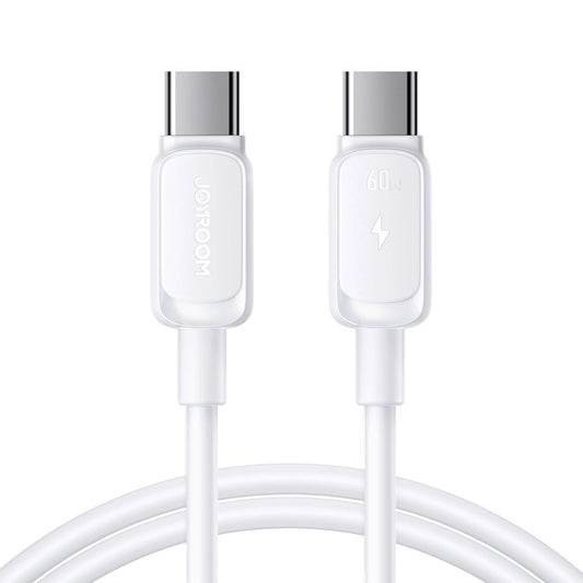 Kabel do danych i ładowania USB-C - USB-C Joyroom S-A14, 60W, 1.2m, Biały