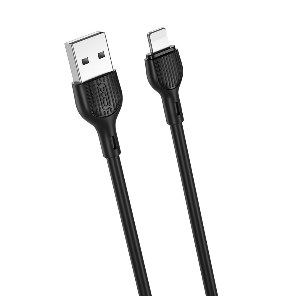 Kabel do danych i ładowania USB-A - Lightning XO Design NB200, 10W, 1m, Czarny