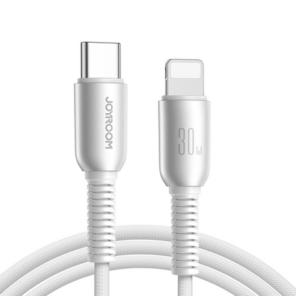 Kabel do danych i ładowania USB-C - Lightning Joyroom S-A51, 30W, 1.2m, Szary