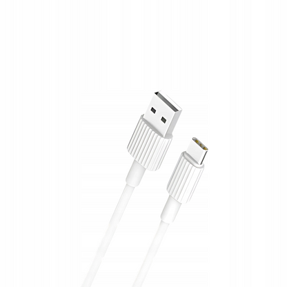 Kabel do danych i ładowania USB-A - USB-C XO Design NB156, 60W, 1m, Biały