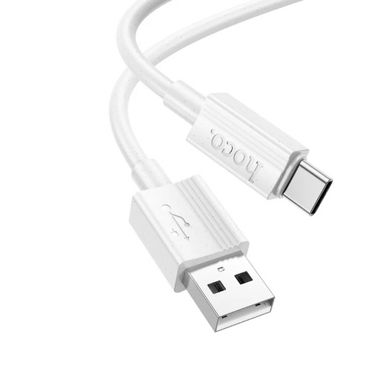 Kabel do danych i ładowania USB-A - USB-C HOCO X107, 18W, 1m, Biały