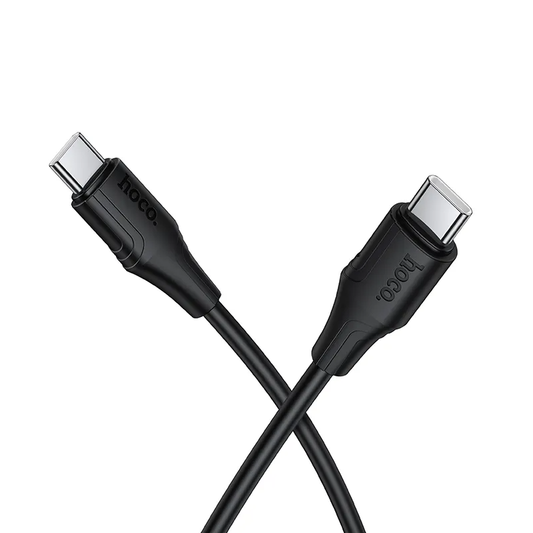 Kabel do danych i ładowania USB-C - USB-C HOCO X124, 60W, 1m, Czarny