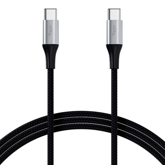 Kabel do danych i ładowania USB-C - USB-C Allity. AUC-01, 100W, 1m, Czarny