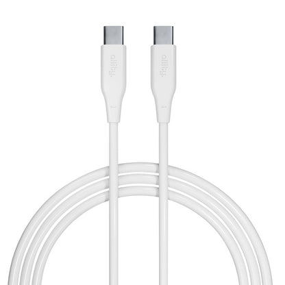 Kabel do danych i ładowania USB-C - USB-C Allity. AUC-02, 100W, 2m, Biały
