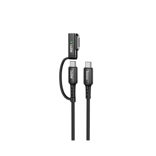 Kabel ładowania HOCO U142, USB-C - USB-C / MagSafe 3, 240W, 1.8m, Czarny