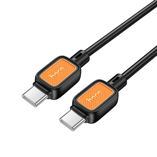 Kabel do danych i ładowania USB-C - USB-C HOCO X108, 60W, 1m, Czarny