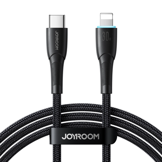 Kabel do danych i ładowania USB-C - Lightning Joyroom S-A32, 30W, 1m, Czarny